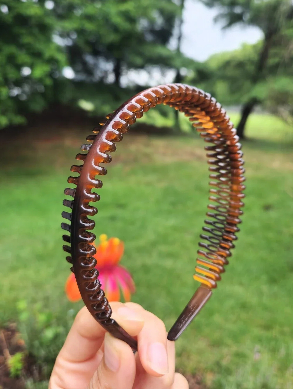 Brown Tortoiseshell Plastic Hair Headband